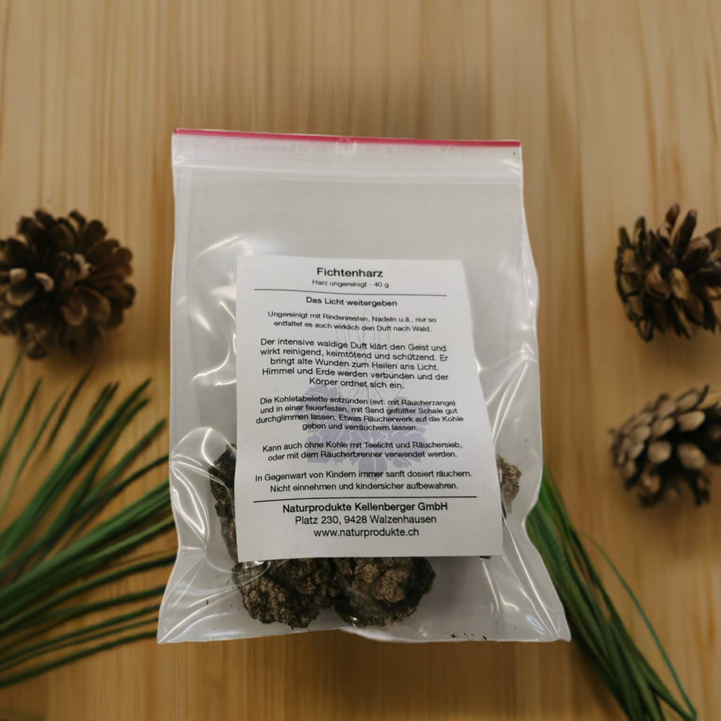 Fichtenharz - Picea abies, ungereinigt 40 g Fichtenharz - Picea abies, ungereinigt 40 g