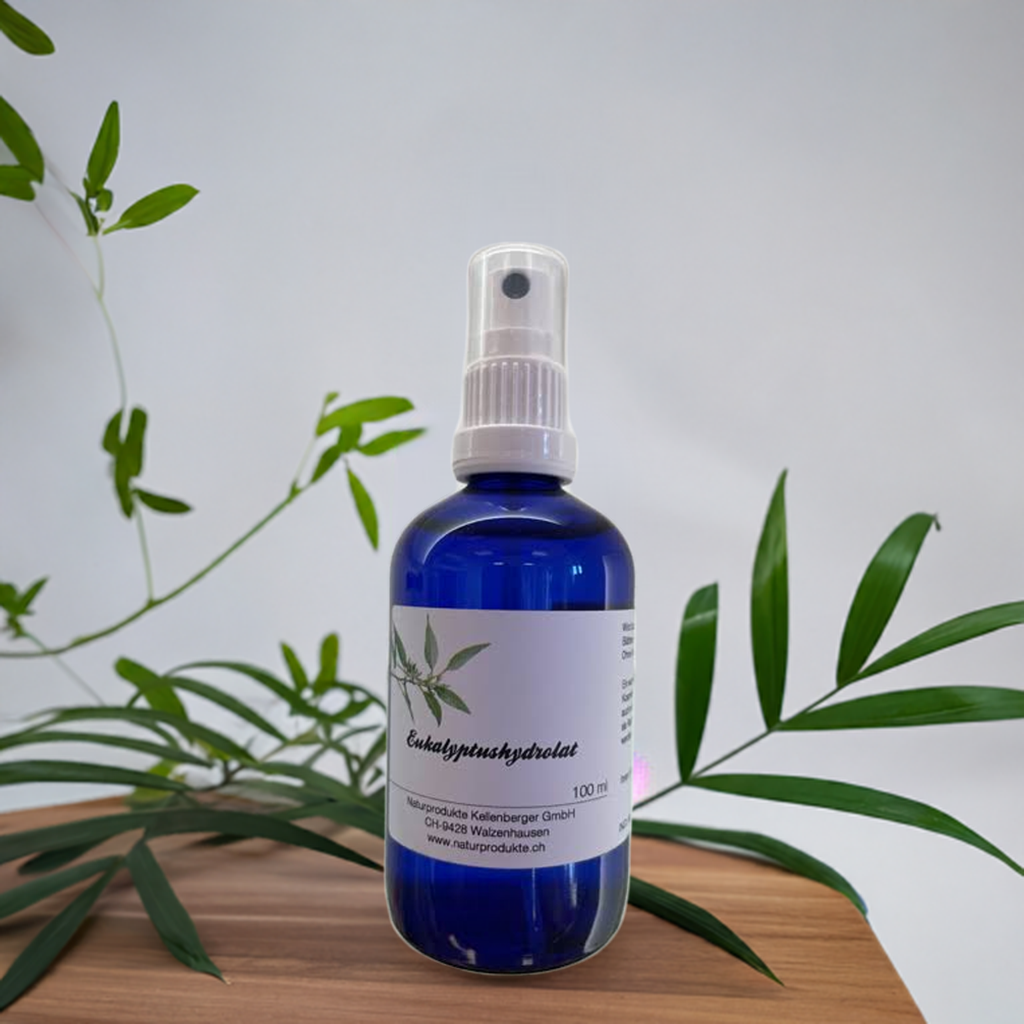 Eukalyptus-Hydrolat mit Sprühkopf, 100ml Eukalyptus-Hydrolat mit Sprühkopf, 100ml