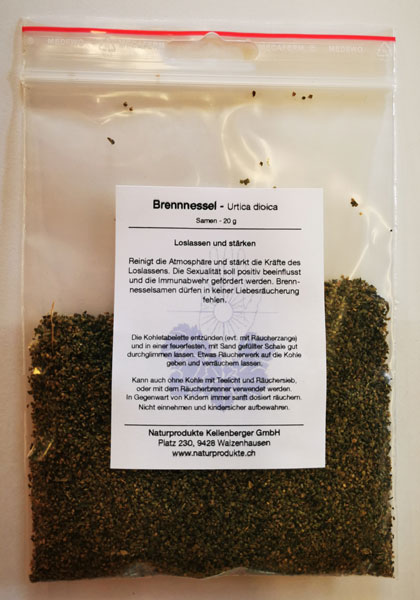 Brennnesselsamen - Urtica dioica, ganz 20g