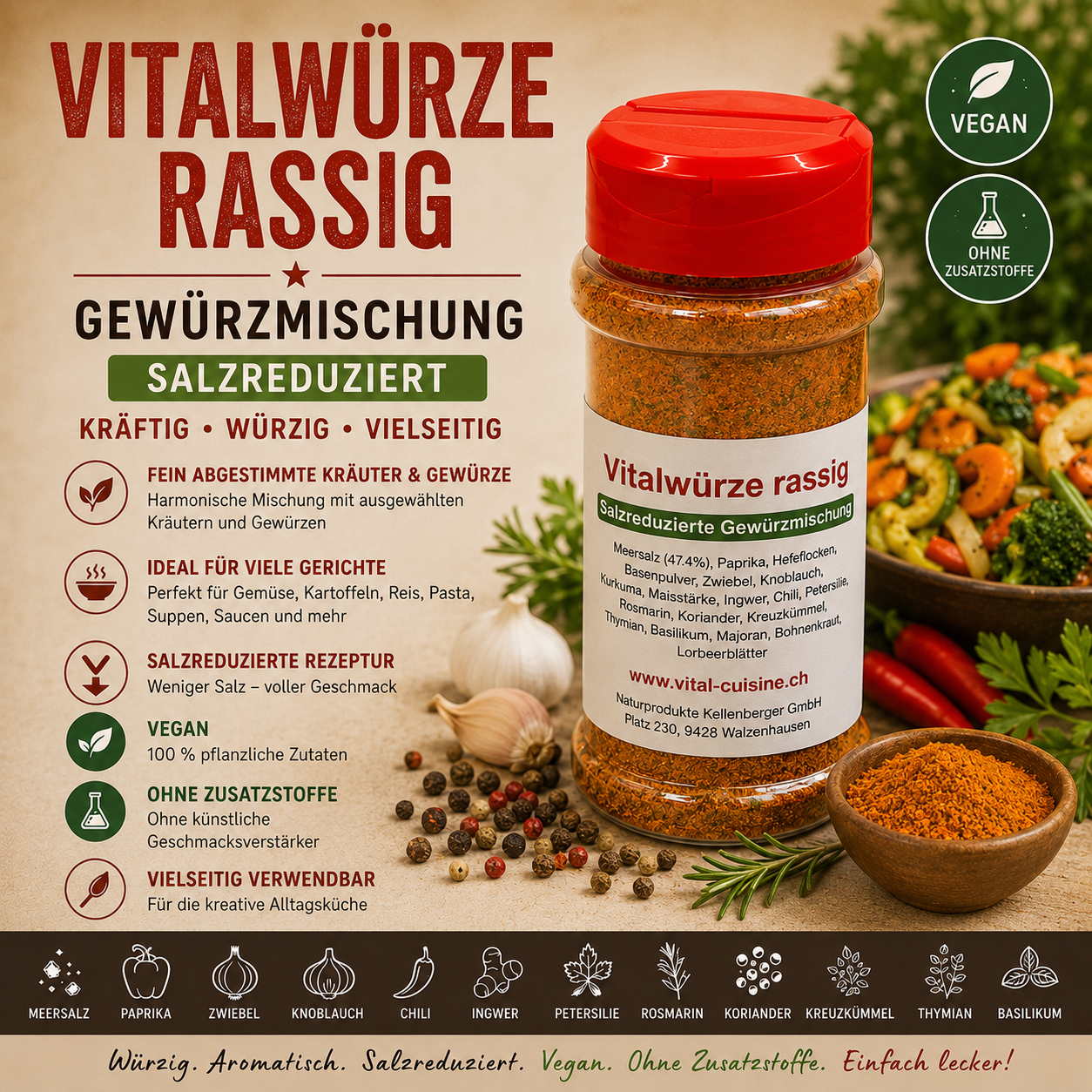 Vitalwürze rassig (salzreduziert)