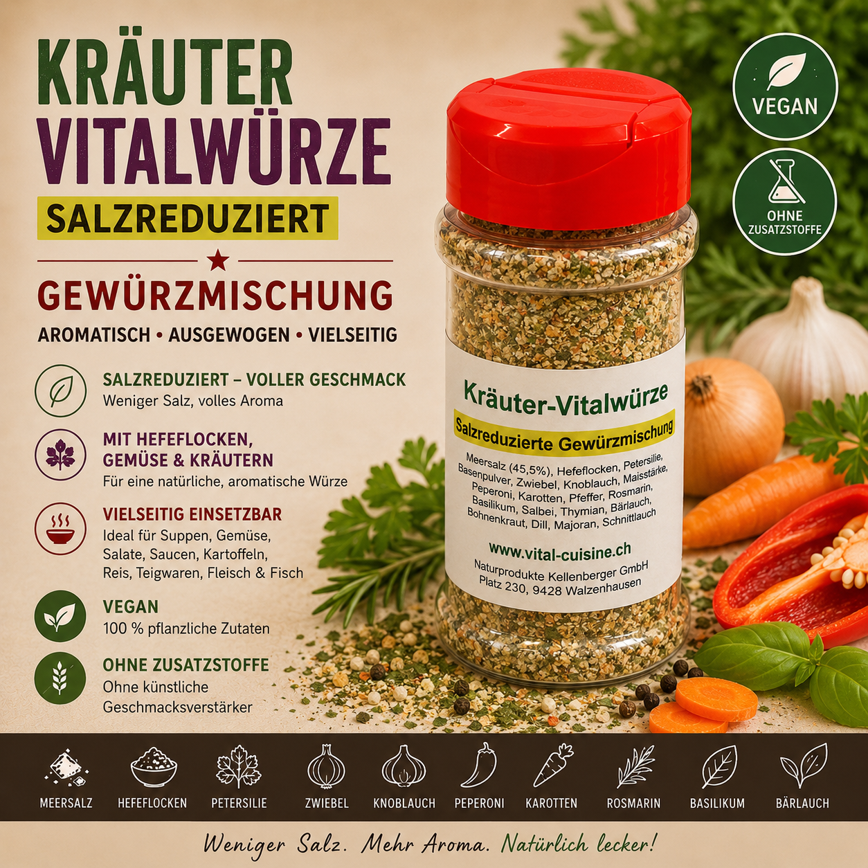 Kräuter-Vitalwürze (salzreduziert)