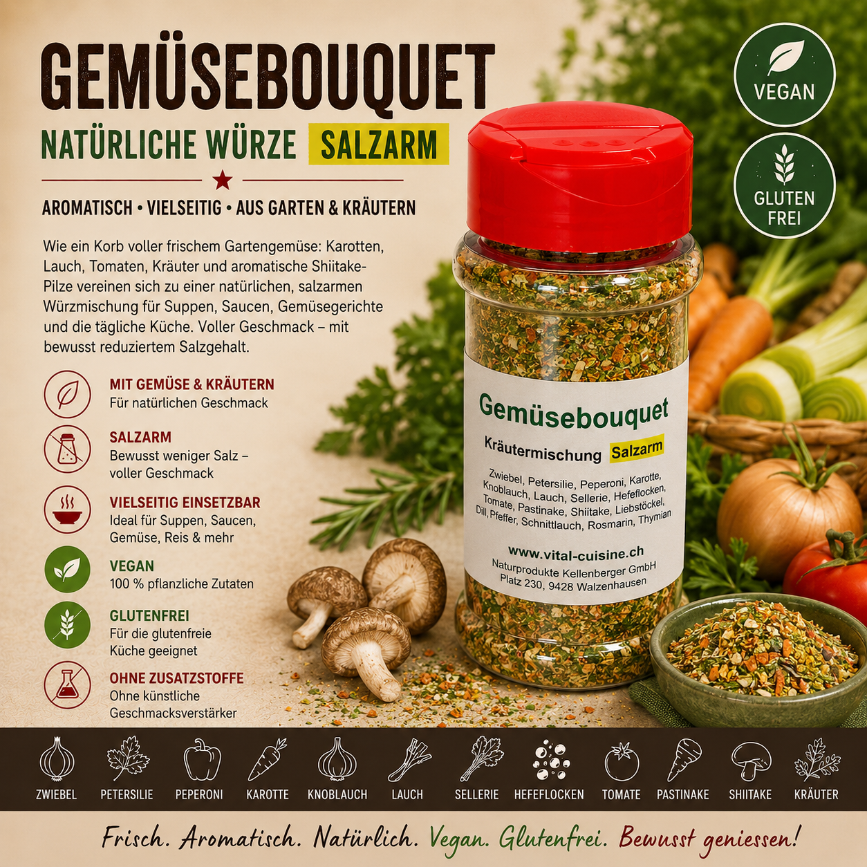 Gemüsebouquet (salzarm)