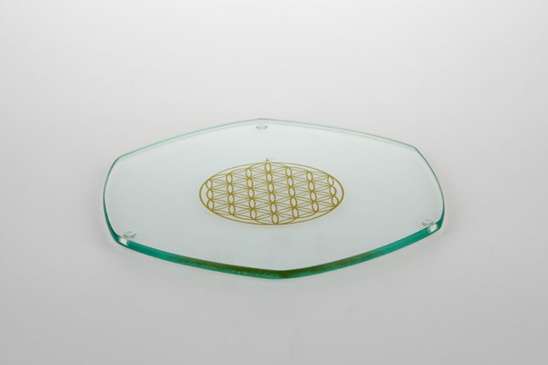 Energy plate 22cm, Lebensblumegold