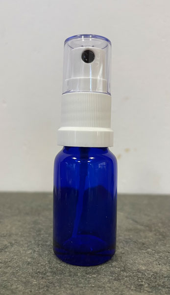 Sprayflasche Blau mit Sprühkopf 10 ml