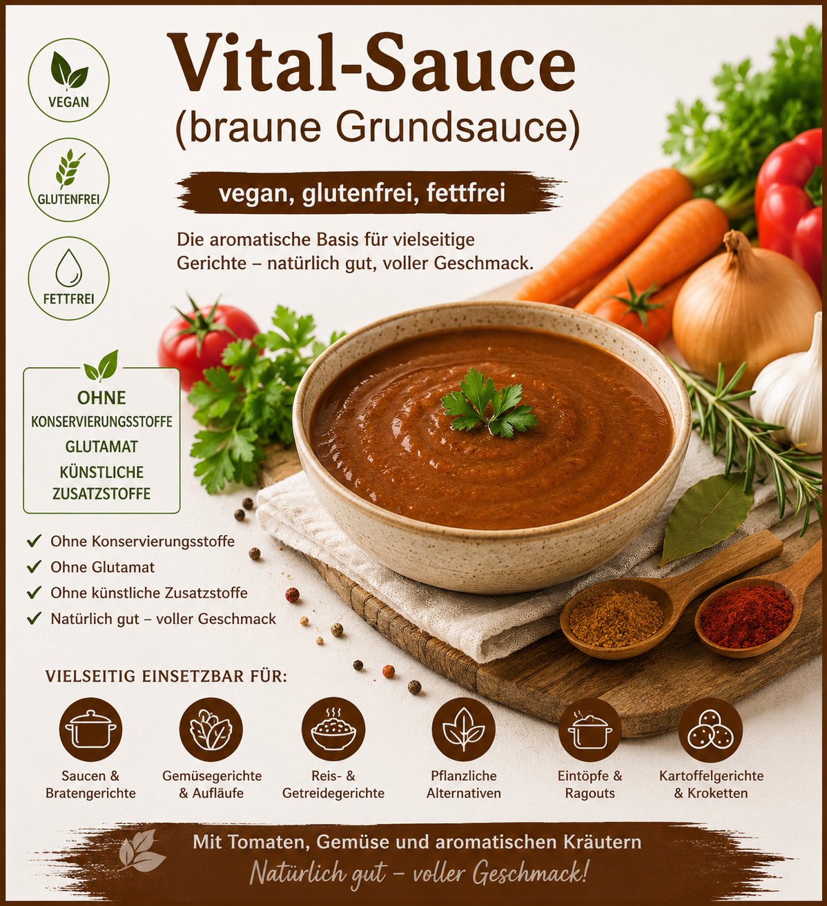 Vital-Sauce (braune Grundsauce)