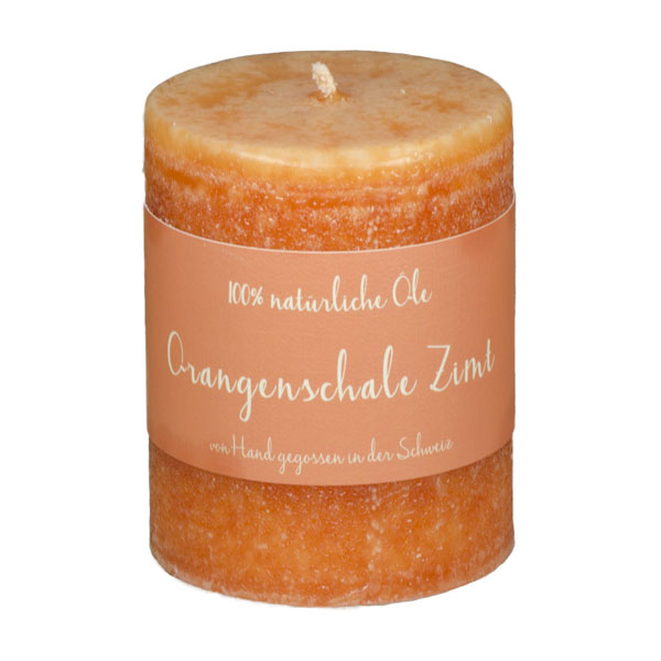 Orangenschale-Zimt Duftkerze, Orangenschale-Zimt