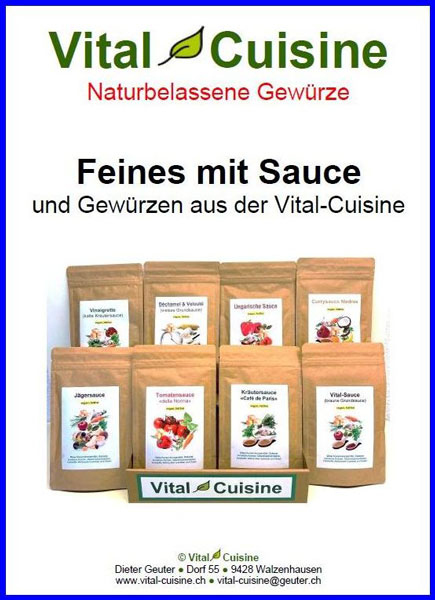 Rezeptbroschüre "Feines mit Sauce"