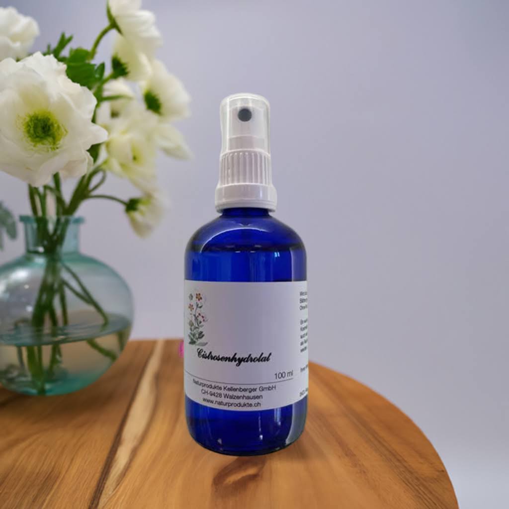 Cistrosen-Hydrolat mit Sprühkopf, 100ml Cistrosen-Hydrolat mit Sprühkopf, 100ml