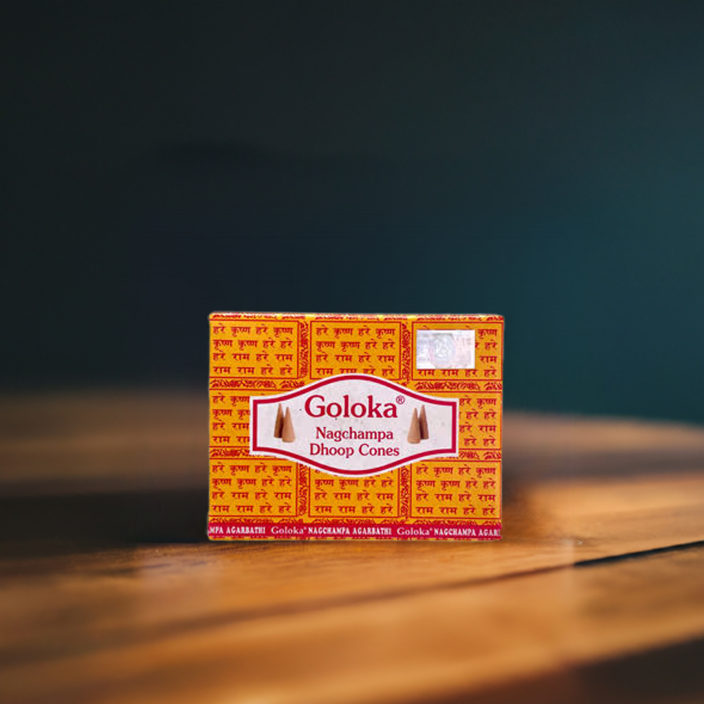 Goloka Nag Champa Räucherkegel, 10Stk Goloka Nag Champa Räucherkegel, 10Stk