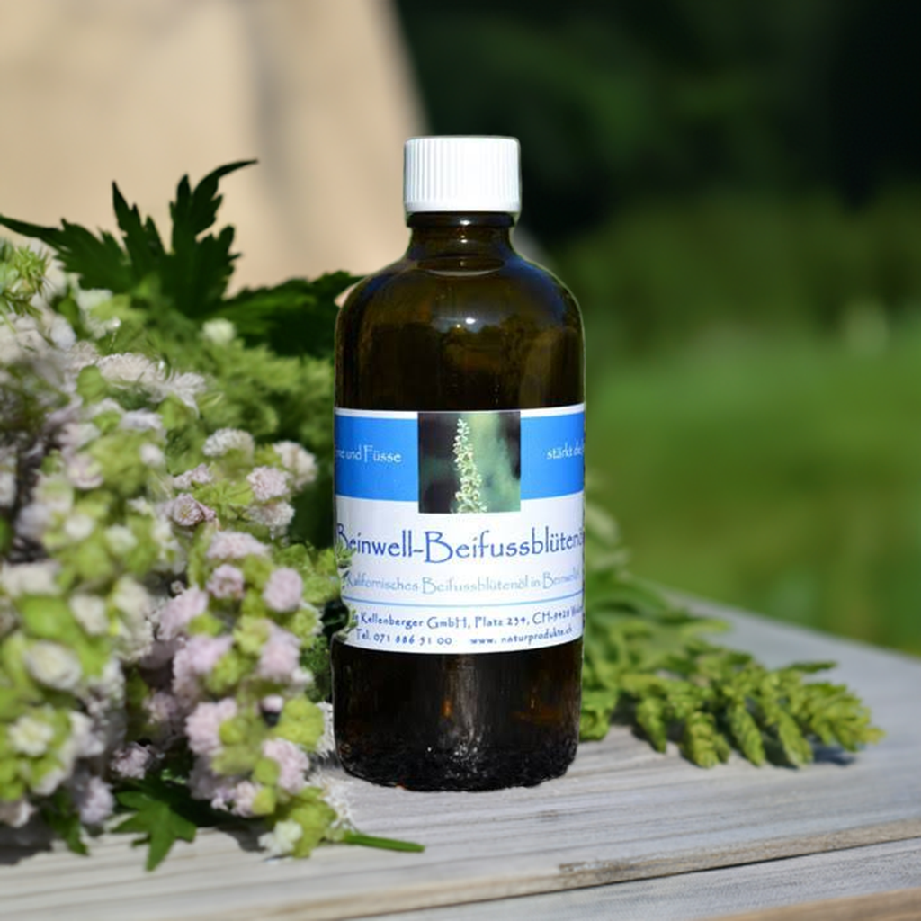 Beinwell-Beifuss-Blütenessenzenöl, 100ml Beinwell-Beifuss-Blütenessenzenöl, 100ml