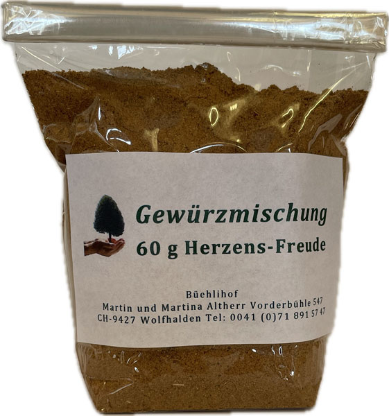 Gewürzmischung Herzensfreude 60 g