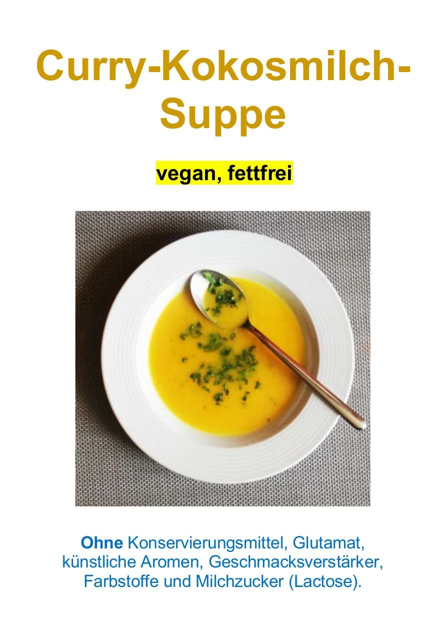 Curry-Kokosmilch-Suppe, 90g Curry-Kokosmilch-Suppe, 90g