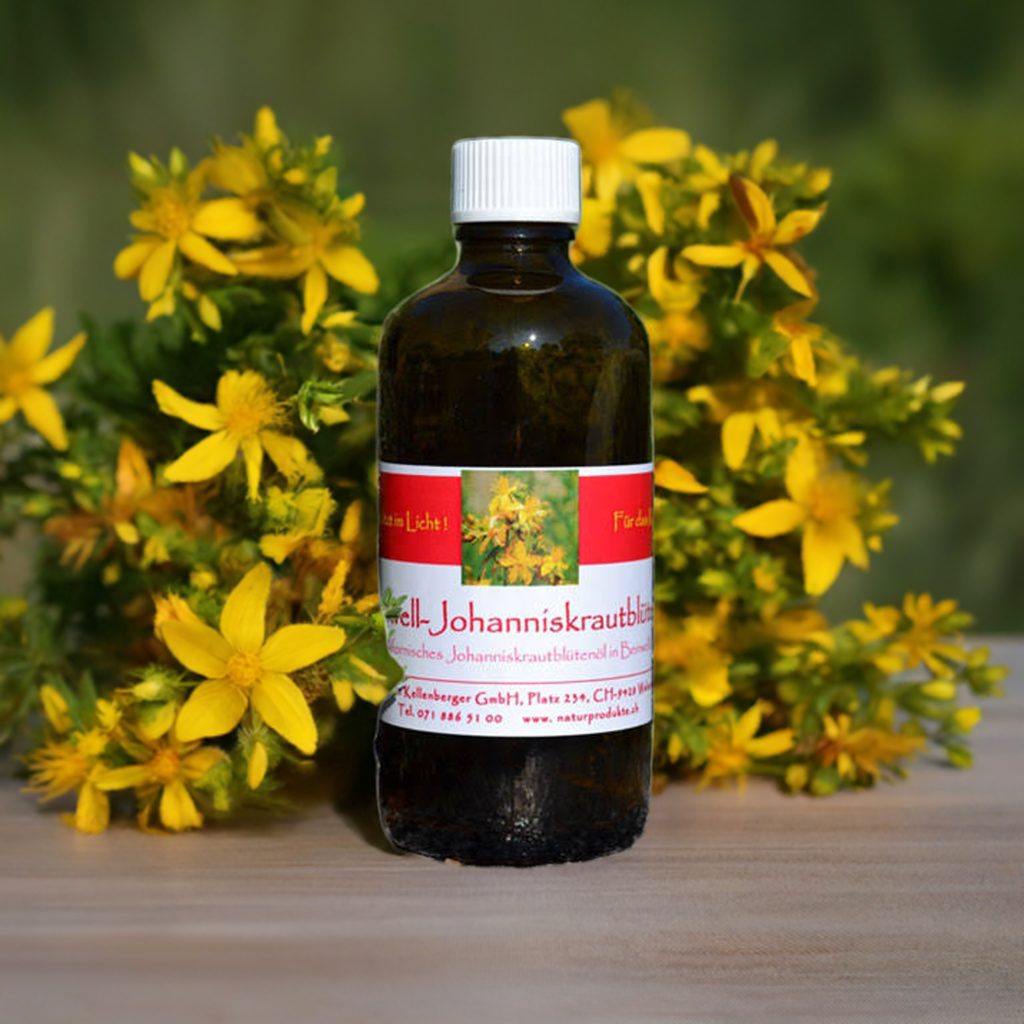 Beinwell-Johanniskraut-Blütenessenzenöl, 100ml Beinwell-Johanniskraut-Blütenessenzenöl, 100ml