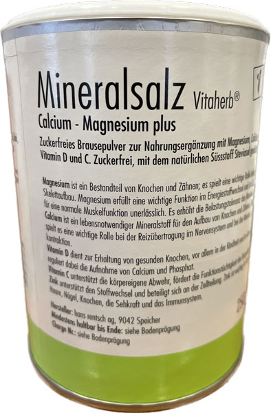 Vitaherb Mineralsalz Calcium - Magnesium plus 250g