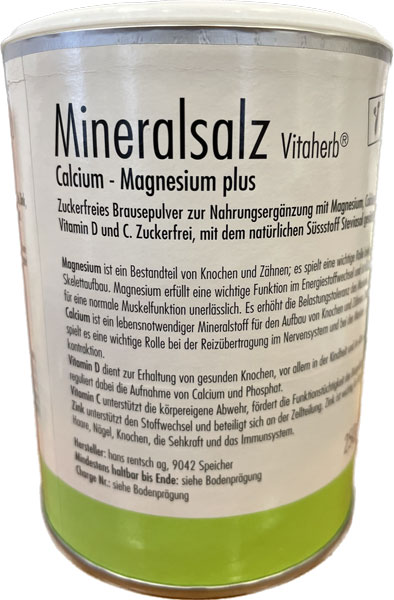 Vitaherb Mineralsalz Calcium - Magnesium plus 250g Vitaherb Mineralsalz Calcium - Magnesium plus 250g