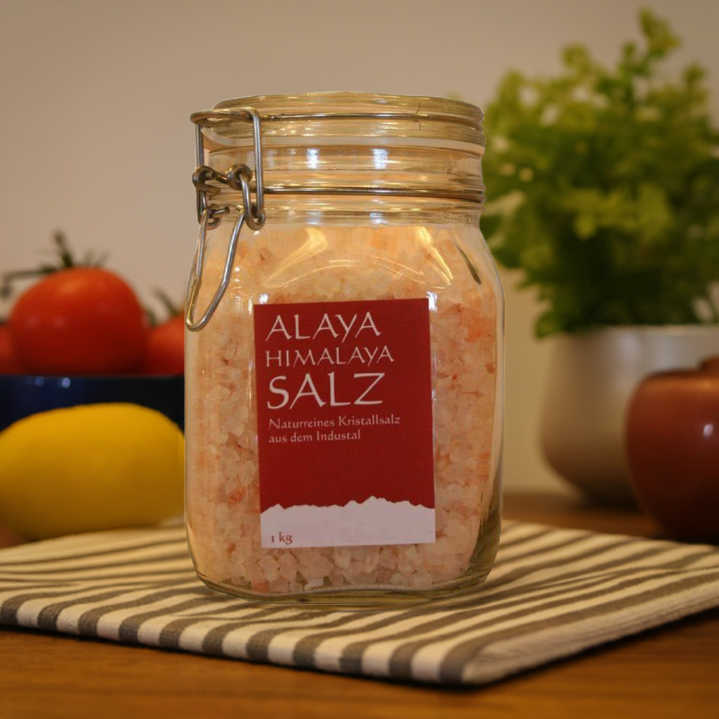 Himalaya Kristallsalzgranulat im Glas, 1kg Himalaya Kristallsalzgranulat im Glas, 1kg
