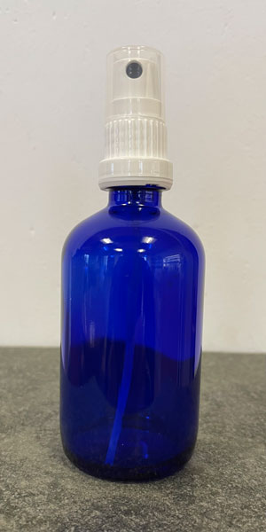 Sprayflasche Blau mit Sprühkopf 100 ml