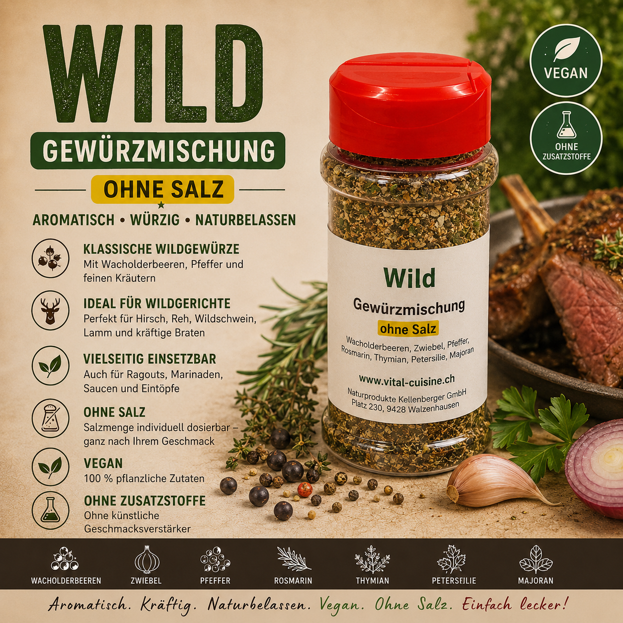 Wild (ohne Salz)
