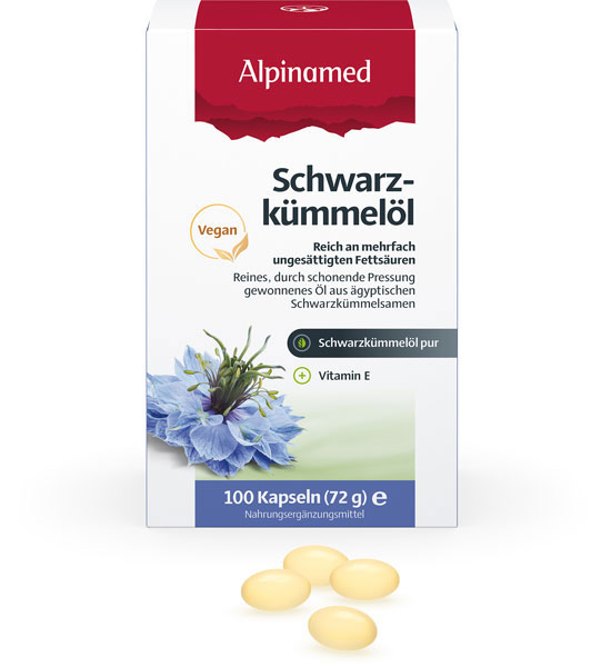 Alpinamed Schwarzkümmelöl 100 Kapseln